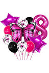 Pembe Kelebek 6 Yaş Balon Set Kelebek Konsept Doğum Günü Balon Balon Set