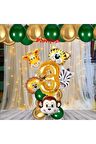 Safari Hayvanlar Yaş Balon Set Safari Konsept Helyum Balon Set Safari Doğum Günü Set