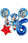 Tilki Sonic 4 Yaş Balon Set Tilki Sonic Boom Konsept Doğum Günü Balon Set