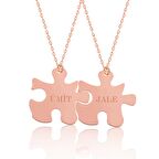 Gümüş Kişiye Özel Puzzle İsimli Kolye
