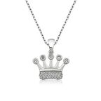 Gümüş Taç Kadın Kolye 