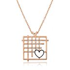 Gümüş Parmaklıklar Arasındaki Aşk Kolye