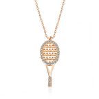 Gümüş Tenis Raketi Kadın Kolye