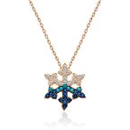 Gümüş Kar Tanesi Kadın Kolye