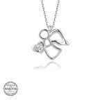 Swarovski Taşlı Gümüş Melek Kadın Kolye