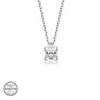 Swarovski Taşlı Gümüş Tektaş Kadın Kolye