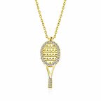 Gümüş Tenis Raketi Kadın Kolye