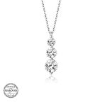 Swarovski Taşlı Gümüş Kalp Kadın Kolye