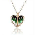 Gümüş Kalpli İsimli Kadın Kolye