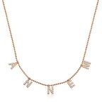 ​Gümüş Annem Yazılı Kadın Kolye