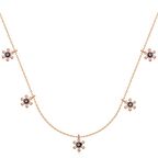 Gümüş Çiçek Nazarlı Şans Kadın Kolye