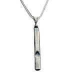 ​Gümüş Oksitli Deprem Düdüğü Kolye