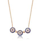 Gümüş Nazarlı Kadın Kolye