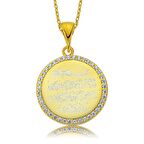 Harem Altın Taşlı Nazar Duası Bayan Kolye