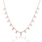 Gümüş Beyaz Taşlı Kadın Kolye