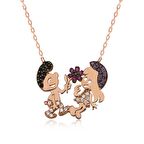 Gümüş Şirinler Kadın Kolye