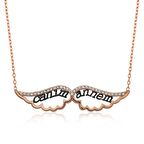 Harem Altın Gümüş Melek Canım Annem Bayan Kolye