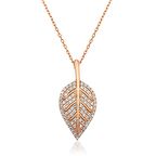 Gümüş Yaprak Kadın Kolye 