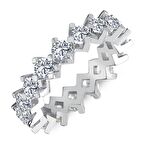 0.79 Karat F Renk Tamtur Pırlanta Yüzük PT3