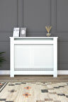 Kalorifer Petek Kapama 150 Cm (İÇ ÖLÇÜSÜ) Hazeran Desenli Mdf Mat Beyaz