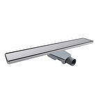 60 Cm Komple Paslanmaz Duş kanalı 304 Paslanmaz Gövde ve Izgara S sifon 50 Çıkış Duş Kanalı