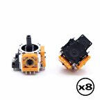 PS4 Analog Motoru Tüm Playstation 4 Kollarına Uyumlu TURUNCU Seri Kaliteli PS4 Yedek Parça x8 ADET