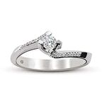 Bilezikhane Tektaş Pırlanta Yüzük 0,28 CT H-VS 2,76 Gram 18 Ayar Altın