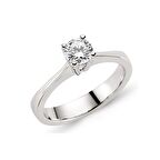 Bilezikhane Tektaş Pırlanta Yüzük 0.70 CT G-VS 5.60 Gram 18 Ayar Altın