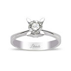 0.18 Ct Tektaş Pırlanta Yüzük