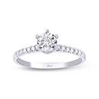 0.15 Ct. Tektaş Pırlanta Yüzük 6 Tırnaklı