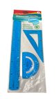 Keyroad 3'lü Esnek Geometri Seti - 30cm Cetvel, 60° Gönye, 180° İletki - Mavi Flexible Drawing Set