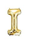 16" Inç 40 Cm Folyo Balon Gold Renk ''I'' Harfi