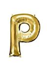 16" Inç 40 Cm Folyo Balon Gold Renk '' P '' Harfi