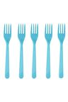 Plastik Mavi Çatal 25'li
