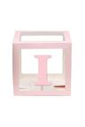 Pembe I Harfli Şeffaf Kutu