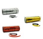 Metalize Kırmızı-Gümüş-Gold Rafya Şerit 25x3 Metre