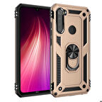 Xiaomi Redmi Note 8 Uyumlu Kılıf Standlı Manyetik Yüzüklü Military Ring TPU Cover