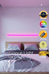 Uzaktan Kumandalı Led Lambader- Yatak Üstü, Tv Yanı ,oturma Odası - Rgb Çok Renkli 2