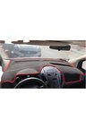 2013-2020 Modellerine Uygun Ford Connect Torpido Koruma Halısı Siyah Kenar Renk Kırmızı