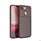 Oppo A12 Uyumlu Kılıf Ultra Slim Fit Karbon Silikon