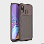 Samsung Galaxy A30 Uyumlu Kılıf Ultra Slim Fit Karbon Silikon