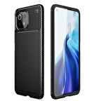 Xiaomi Mi 11 Lite Uyumlu Kılıf Ultra Slim Fit Karbon Silikon