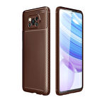 Xiaomi Poco X3 Uyumlu Kılıf Ultra Slim Fit Karbon Silikon