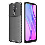 Xiaomi Redmi 9 Uyumlu Kılıf Ultra Slim Fit Karbon Silikon
