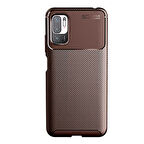 Xiaomi Redmi Note 10 5G Uyumlu Kılıf Ultra Slim Fit Karbon Silikon