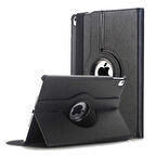 Apple iPad 6.Nesil 9.7" İnç 2018 2017 Uyumlu Kılıf Mikrofiber Astarlı Suni Deri 360 Derece Dönebilen Standlı Tablet Kılıfı