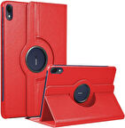 Huawei MatePad 11 2023 Uyumlu Kılıf Mikrofiber Astarlı Suni Deri 360 Derece Dönebilen Standlı Tablet Kılıfı