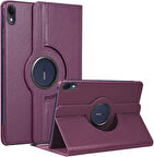 Huawei MatePad 11 2023 Uyumlu Kılıf Mikrofiber Astarlı Suni Deri 360 Derece Dönebilen Standlı Tablet Kılıfı