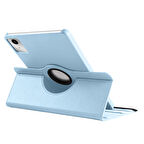 Lenovo M11 TB-330FU Uyumlu Kılıf Mikrofiber Astarlı Suni Deri 360 Derece Dönebilen Standlı Tablet Kılıfı