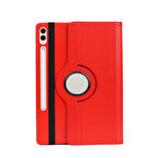 Samsung Galaxy Tab S9 Plus SM-X810 Uyumlu Kılıf Mikrofiber Astarlı Suni Deri 360 Derece Dönebilen Standlı Tablet Kılıfı